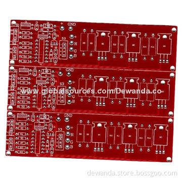 Double-sided PCBs with matte red solder mask